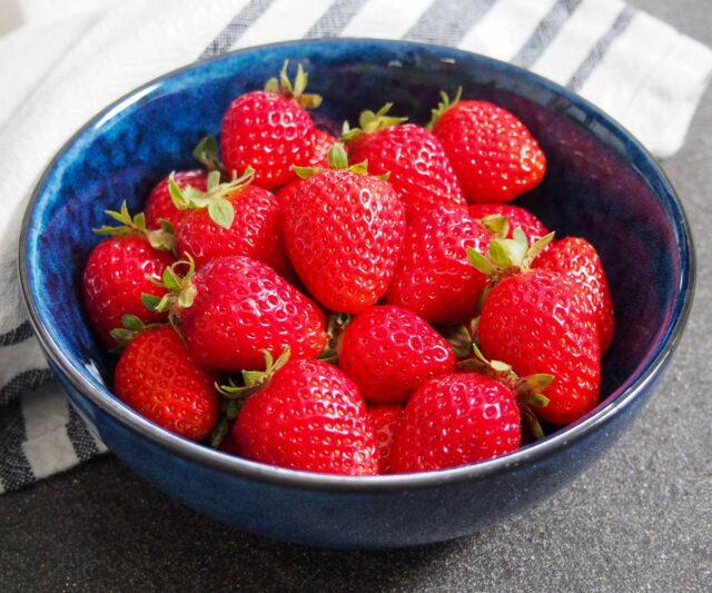 Bowl of strawberries