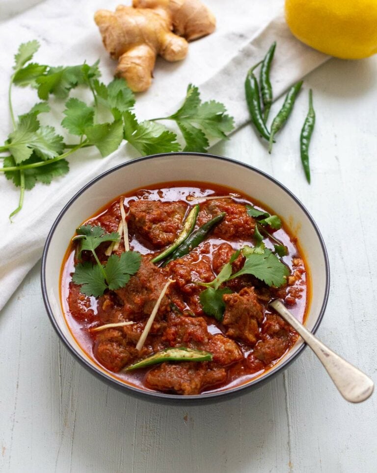 Lamb Karahi (Pakistani Lamb Curry) • Curious Cuisiniere