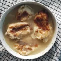 Zagorski Štrukli Served in Soup (Croatian Cheese Dumpling Soup)