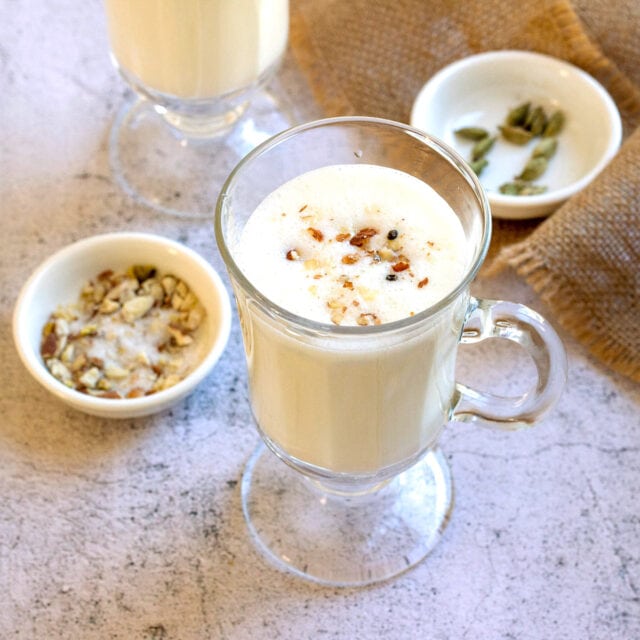 Sweet Lassi with cardamom 