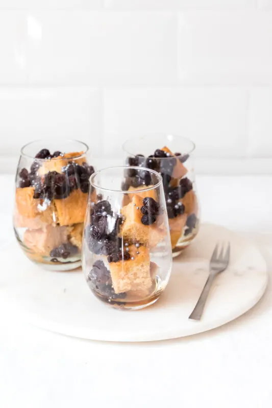 Sopa Borracha - Panamanian Rum Cake served with raisins and prunes