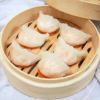 Har gow dumplings cooked