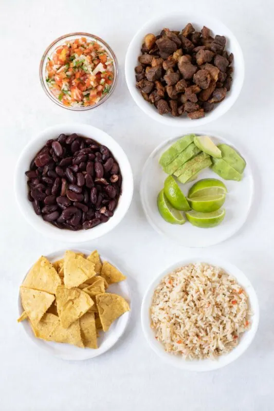 Chifrijo ingredients