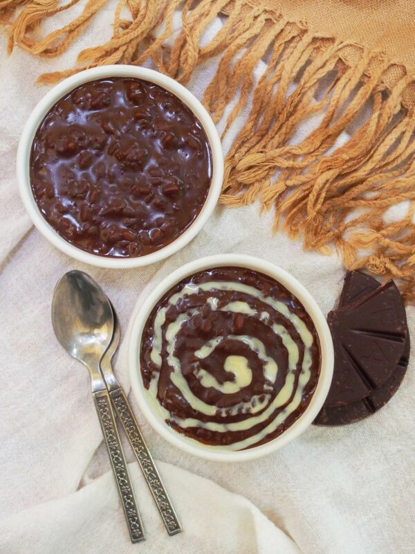 Champorado - Filipino rice pudding - chocolate breakfast