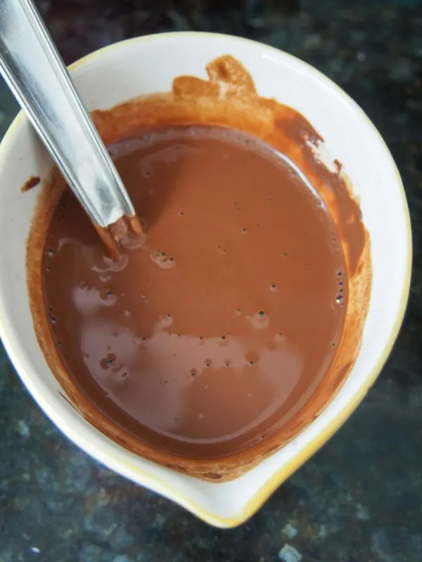 Chocolate paste for Champorado - Filipino chocolate rice pudding