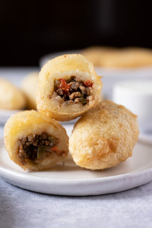 Carimañola inside these Colombian meat pies