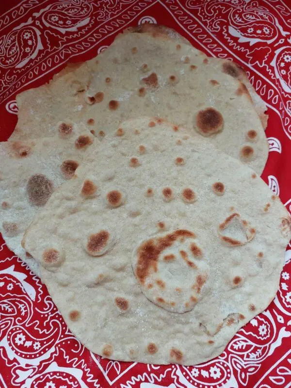 Wrapping lavash Caucasus flatbread