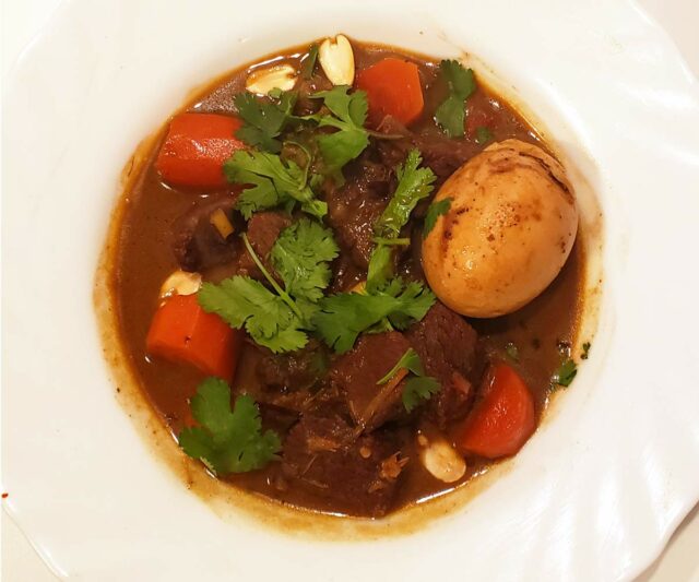 Thai Massaman Curry coconut milk curry with peanuts
