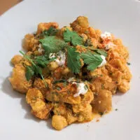 Himachali Madra - North Indian chickpea curry with yogurt gravy