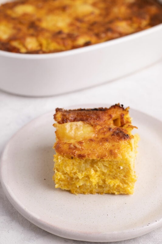 Chipa guasu Paraguan cornbread pudding with cheese