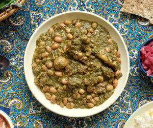 Iranian ghormeh sabzi - herb stew