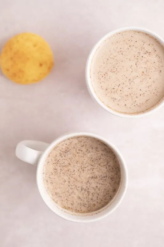 Chocolate santafereno - Colombian hot chocolate with cheese - traditional breakfast