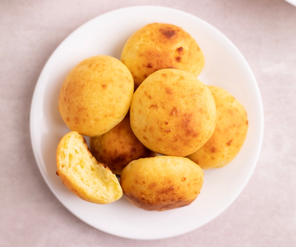 Almojabana -- soft and spongy Colombian cheese bread