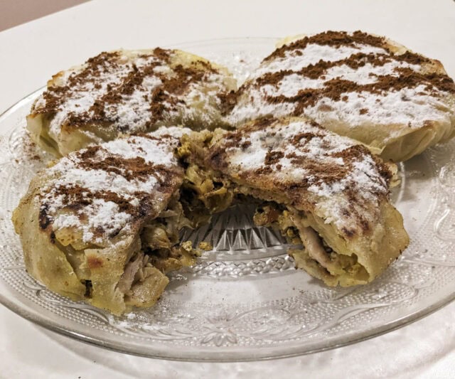 Chicken pastilla - Moroccan chicken pie with multiple fillings