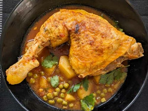 Satu Gai - Thai Vietnamese chicken stew with potatoes and peas