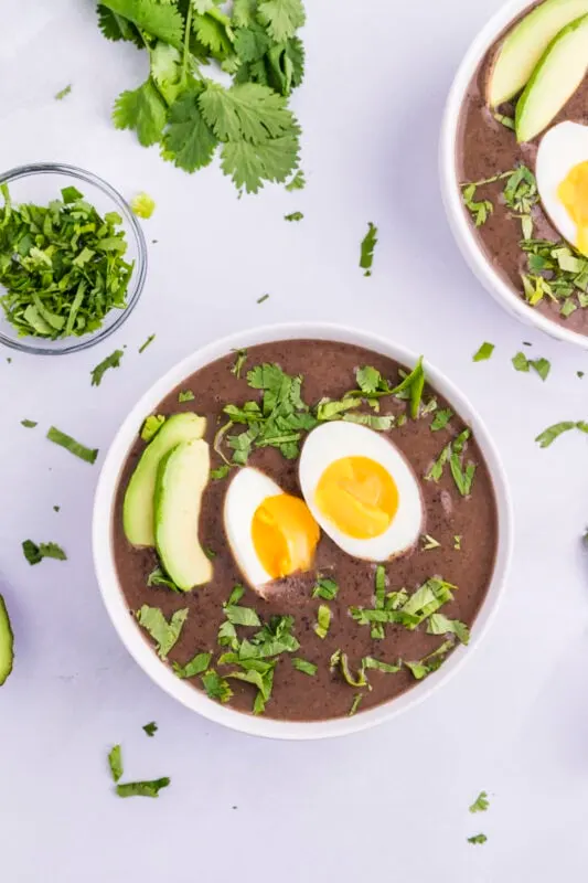 Sopa Negra (Costa Rican Black Bean Soup) - easy black bean soup