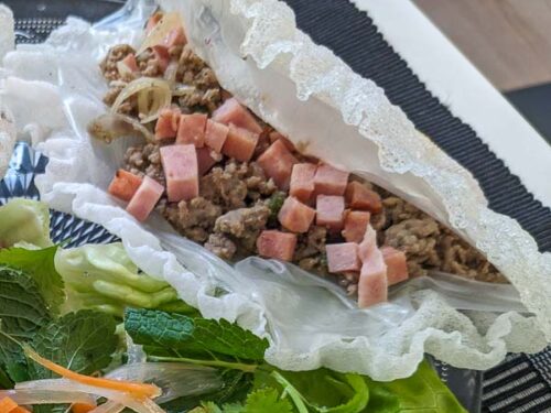 Pak Mo Krob - Vietnamese rice paper wrap
